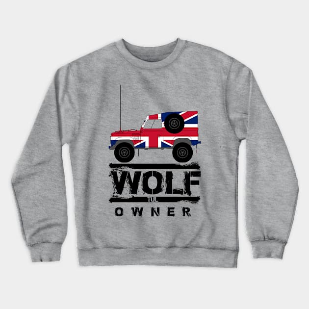 Land Rover Wolf/TUL Crewneck Sweatshirt by Mindwisp